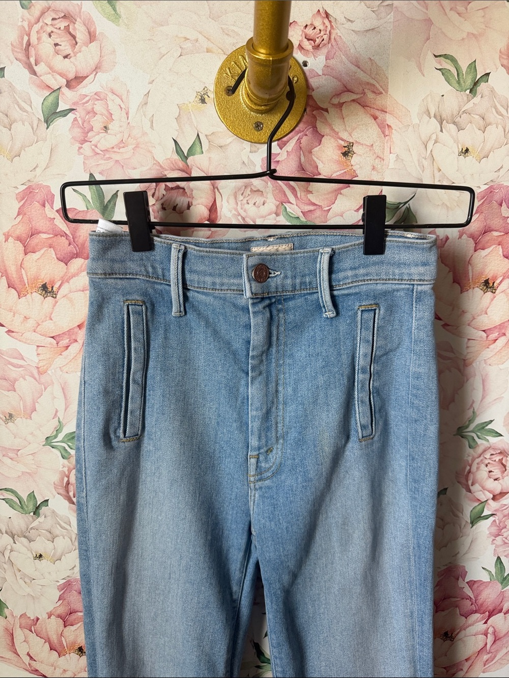 Mother Denim The Drama Mapping It Out size 0 25 women’s jeans pants HEMMED - Picture 3 of 10